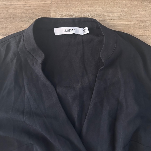 JustFab Woman’s Sheer Wrap Blouse- EUC - Picture 7 of 12